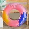 Life Vest Buoy Block Pattern Swim Circle Thicked PVC Children Adult Floating Ring Celebrity Ins Style Water Play Swim Ring for Summer Sea Party