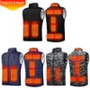 Men's Vests Men Women Winter Warm Heating Jackets 9 Heating Areas Smart Electric Heated Vest Waterproof Thermal Clothing Outdoor Sportswear 231127