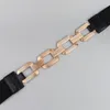 Cinture Cintura elastica a vita larga Pratici accessori a forma geometrica in PU Fibbia scavata in metallo