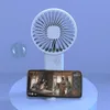 Portable USB Chargeable Mini Fan Handheld Fans with Base Summer Outdoor Portable Hand Hold Fan with Phone Holder