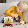 Storage Bottles Kids Piggy Bank Cartoon Rocket Statue Money Box Tabletop Craft With Exquisite Stickers Practical Gifts