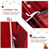 Sängkläder sätter 3 -delade julkåpan Set Red Buffalo Plaid Cover Santa Claus Reindeer Snowflake Mönster Gift 231127