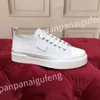 Baskets de piste de styliste en cuir pour hommes et femmes, chaussures d'entraînement à plateforme, confortables, blanches et noires, nouvelle collection 2023