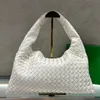 Borsa tote firmata Donna Borse a tracolla Hop Borsa in pelle di vitello intrecciata intrecciata Tasca interna con cerniera Chiusura con patta protetta