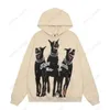 Vertegenwoordigde hoodie sweatshirts representerende letter herentijmerk Wild High Street Casual American Loose paar Reversly Hoodies Sweater Coat Kleding 11