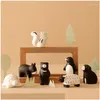 Ljushållare kreativa keramik läkande söta små djurdekorationer skrivbordsutsönder hem härlig droppleverans trädgårdsdekor dhxdv