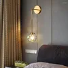 Wandlampen Moderne LED -lamp Retro Glass Stonces Turkse slaapkamerlampen Decoratie Decoratie Leuke waterdichte verlichting voor badkamer