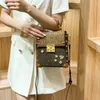 Shoulder Bags Ladies Leather Bag 2023 Fashion Diamond Flower Mobile Phone Casual Slung Small Square