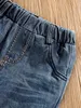 Kledingsets 0-24 maanden Lente Herfst Nieuwe Jongen Meisje En Peuter Olifant Top Casual Leuke Print Jeans Set R231127