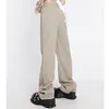 Women's Jeans 2023 Vintage Y2k Star Flowers Plush Straight Pants Wide Leg Baggy Streetwear Casual Pocket Trouser Khaki