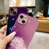 No Yellowing Flower Clover Chain Strap lens protection Glass Phone Case For iPhone 15 14 13 12 11 Pro Max 14Plus Fall resistant dirt
