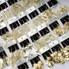 Brincos pendurados 30 pares/lote na moda prata banhado a ouro gancho metálico oco para mulheres meninas moda joias presentes de festa