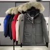 Heren winter donsjack Parka jas Wolf veren capuchon buiten winddicht warme Canadese ganzen