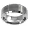 Wedding Rings Buy Price Discount Jewel USA Selling 8MM Men&Womens Six Faced Grooved Brushed Tungsten