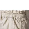 Men's Shorts Celana Pendek Katun Solid Musim Panas Baru 100 Pria Pinggang Elastis Sosial Bisnis Kasual Kualitas Tinggi Pantai 10 Warna 230427