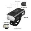 Fahrradlichter BK02 Fahrradlicht USB wiederaufladbar T6 LED Fahrradlicht 6 oder 7 Modi MTB Taschenlampe Frontlampe mit Rücklicht Radfahren P230427