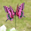 Trädgårdsdekorationer 25 datorer fjärilsatser pvc fjärilar ornament uteplatsdekor leveranser inomhus utomhus