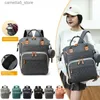 Sacos de fraldas à prova dwaterproof água mochila saco múmia bebê sacos de fraldas mãe grande capacidade viagem mãe mochila bebê sacos de enfermagem para cuidados com o bebê q231127