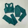 Completo da yoga 2/3 / 4 pezzi Set da yoga senza cuciture Abbigliamento da palestra per donna Abbigliamento sportivo Tute da yoga per fitness Set da palestra Intimo Tute Leggings Reggiseno sportivo cool P230504