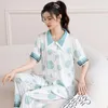 Dames slaapkleding seizoen zijden pyjama's dames korte mouwen broek Dollar ijs en sneeuw vest Koreaanse stijl thuiskleding vrouwen