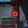 Bike Lights X-TIGER Bicycle Smart Auto Brake Sensing Light Waterproof LED Charging Cycling Taillight Bike Rear Light Warn Bicycle Tail light P230427