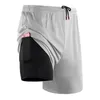 Lu Lu Lemons Yoga Sports Men snabba torr shorts med fickmobiltelefon Casual Running Gym Short Jogger Pant 6070