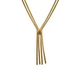 Pendanthalsband halsband Camellia Blade Tassel Chain Women Girls Gold Plating Fashion Jewelry Party Gift 2023 Style