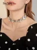 Ensemble de colliers en grenat plaqué pour femmes, bijoux de luxe et de styliste en diamant, pour fête de mariage, à la mode