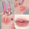 Batom Glitter Claro Sólido Lip Gloss Rosa Espelho Caneta Batom Geléia Aguada Hidratante Lip Tint Amor Coração Forma 3 unidades / conjunto Conjunto de gloss labial 231127