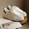 Designer Maison Mihara Yasuhiro Miharas Sapatos casuais homens mulheres Low Top Sole Shoe Sapas Couro Triplo Preto Branco Original Capina Capina Tênis Mens Treinadores