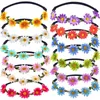 Party Favor 12pcs Daisy Flower Opaska na głowę słonecznika wieńca Widać Czeski Kwiatowy nakrycie festiwali ślubnych turystyczny