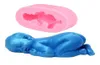 Fondant DIY Silicone Mould Three 3D Sleeping Pink Baby Chocolate Decorating Cake Tools Lollipop Mouldsa239978236