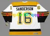 بوبي أور ريموند بورك مخصص CCM Throwback Boston Hockey Jersey Adam Oates Cam Neely Derek Sanderson Willie O'Re