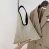 Evening Bags 2023 Women Weave Shoulder Bag Solid Beige And Khaki Crossbody Bucket Handbags For Men Beach Holiday