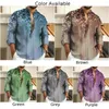 Camisas casuais masculinas manga comprida pullovers impressos gola botão henley pescoço blusa vestido de festa camisa topos roupas masculinas