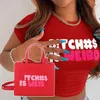 Borsa da lettera Cagna di tendenza alla moda Set di abbigliamento da donna Cerniera in PU Spalla incrociata obliqua 230427