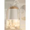 Lampa ścienna Nordic 1 szt. Szklany odcień lustro LED Light Bird Cage Bedside czarny nowoczesny korytarz pokój gościnny