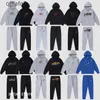 nf Survêtement Trapstar Tracksuits pour hommes Sweat à capuche Europe American Basketball Football Rugby Deux pièces avec décoration de lettres pour femmes Sweats à capuche épais pour hommes Pantalons LS