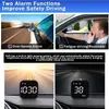 New GPS HUD Car Head Up Display Holder 2.5 Inch Screen Stand LED Clock Compass Speedometer KMH Overspeed Alarm On Board Computer