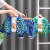 Roupas conjuntos de meninos roupas 3pcs primavera outono infantil casual camisetas camisetas de calças de calças para bebê de 1 a 5 anos