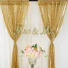 Cortina de lentejuelas de Color sólido, brillo largo brillante, decoración plegable para fiesta, Panel de boda de fácil instalación