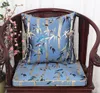 Luxe Dikke Fauteuil Armsteun Pad Zitkussen Lumbale Kussen Rugkussen High End Bloemen Chinese Zijden Stoelkussens Home Decor9006879