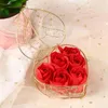 Hediye Sargısı Sabun Çiçek Kalp Şekleli Kutu Doğum Günü Yapay Çiçekler