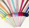 Toys usd 1.85/pc pet cat kitten toys cat teaser fishing pole sticks playing toys fur ball with fringe 20pcs/lot