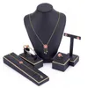 Necklace Earrings Set 2023 Apr Selling Accessories Wedding Jewelry For Women Color Clover Copper High Quality
