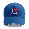 Caps Ball Caps I Love Canada Baseball Cap Funny Puns żartuje humor y2k hat unisex swobodne dla mężczyzn kobiety