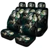 Siedziny samochodowe Ers Aimaao Wolf Print er Fl Set Fit Fit Comfort Busket i Bench Protectors do SUV Truckcar Dowód dostawa Mobilne Motor DHCX9