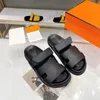 Top quality fashion Classic Leather Chypre Sandals Slides for men women flat shoes summer outdoor non-slip slippers Scuffs Luxury designer Shoes Factory Large