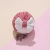 Nouvelle mode coton noué chapeaux pour bébé filles Bonnet casquettes dentelle arc infantile Turban nouveau-né chapeaux printemps chapeau Bonnet casquettes enfants