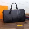 Bolsa durante la noche Negro marrón a cuadros Flor de cuadros blancos Bolsas 55 50 45 Bolso de mano Cabretería Viajes Mantenga todo Geninue Leather Patter294r